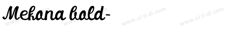 Mekona bold字体转换
